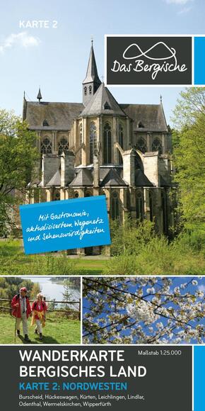 Naturpark Bergisches Land - Nordwesten, Wanderkarte