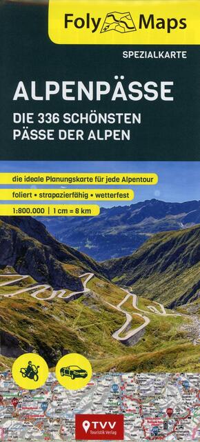 FolyMaps Alpenpässe Spezialkarte