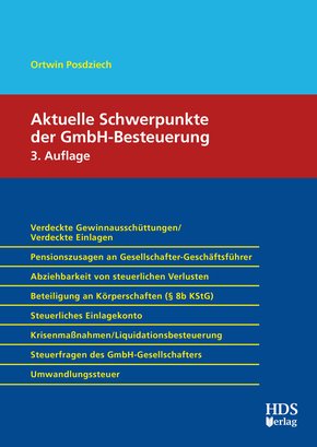 Aktuelle Schwerpunkte der GmbH-Besteuerung (eBook, PDF)