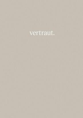 vertraut.