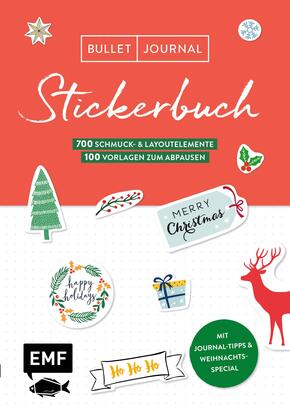 Bullet Journal - Stickerbuch Merry Christmas: 900 weihnachtliche Schmuckelemente