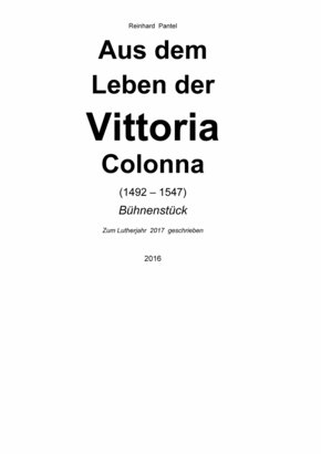 AUS DEM LEBEN DER VITTORIA COLONNA  (1492  1547) (eBook, PDF)