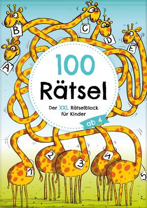 XXL-Rätselblock für Kinder ab 4 Jahren: 100 Rätsel für Freizeit und Urlaub in DIN A5 | Labyrinthe, Punkt zu Punkt, finde