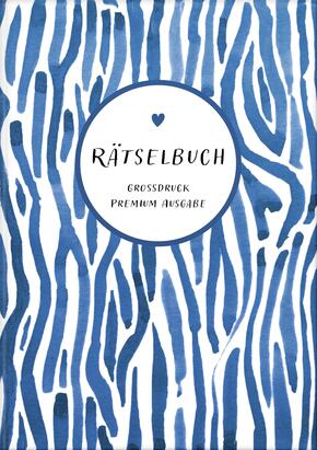 Deluxe Rätselbuch/Rätselblock mit extra großem Druck für Erwachsene und Senioren/Rentner im DIN A4-Format. Kreuzworträts