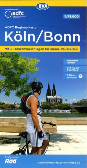 ADFC-Regionalkarte Köln/Bonn 1:75.000, reiß- und wetterfest, GPS-Tracks Download