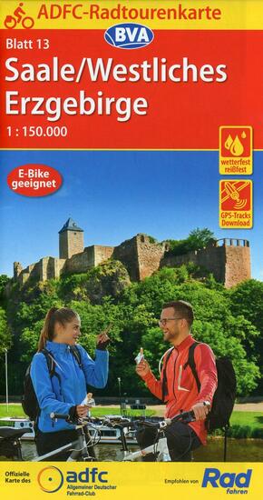 ADFC-Radtourenkarte 13 Saale /Westliches Erzgebirge 1:150.000, reiß- und wetterfest, GPS-Tracks Download