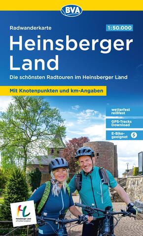 BVA Radwanderkarte Heinsberger Land 1:50.000, mit Knotenpunkten, reiß- und wetterfest, GPS-Tracks Download, E-Bike geeig