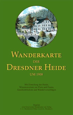 Wanderkarte der Dresdner Heide um 1908