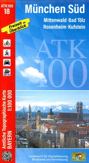 ATK100-18 München Süd (Amtliche Topographische Karte 1:100000)