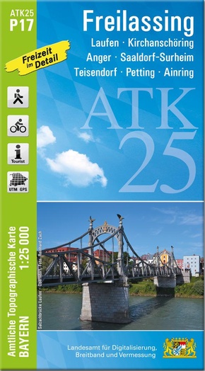 ATK25-P17 Freilassing (Amtliche Topographische Karte 1:25000)