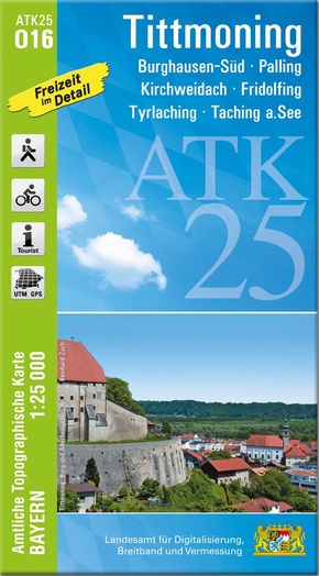 ATK25-O16 Tittmoning (Amtliche Topographische Karte 1:25000)