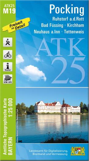 ATK25-M19 Pocking (Amtliche Topographische Karte 1:25000)