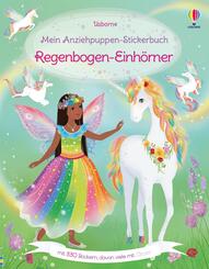 Mein Anziehpuppen-Stickerbuch: Regenbogen-Einh&ouml;rner