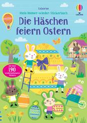 Mein Immer-wieder-Stickerbuch: Die H&auml;schen feiern Ostern