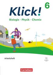Klick! - F&auml;cher&uuml;bergreifendes Lehrwerk f&uuml;r Lernende mit F&ouml;rderbedarf - Biologie, Physik, Chemie - ab 2024 - 6. Schuljahr