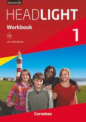 English G Headlight - Allgemeine Ausgabe - Band 1: 5. Schuljahr, Workbook mit CD-ROM (e-Workbook) und Audios online