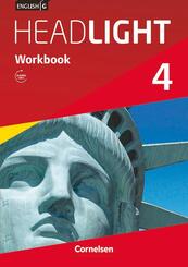 English G Headlight - Allgemeine Ausgabe - Band 4: 8. Schuljahr, Workbook mit Audios online