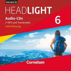 English G Headlight - Allgemeine Ausgabe - Band 6: 10. Schuljahr, Audio-CDs (Vollfassung) - Audio-Dateien auch als MP3