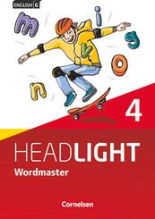 English G Headlight - Allgemeine Ausgabe - Band 4: 8. Schuljahr, Wordmaster mit L&ouml;sungen - Vokabellernbuch