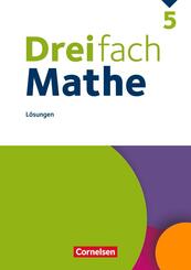 Dreifach Mathe - Ausgabe 2021 - 5. Schuljahr L&ouml;sungen zum Sch&uuml;lerbuch