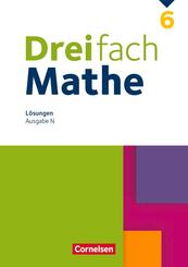 Dreifach Mathe - Ausgabe N - 6. Schuljahr L&ouml;sungen zum Sch&uuml;lerbuch