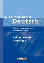 Abschlusspr&uuml;fung Deutsch - Sekundarstufe I - Th&uuml;ringen - 10. Schuljahr