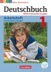 Deutschbuch - Sprach- und Lesebuch - Differenzierende Ausgabe Baden-W&uuml;rttemberg 2016 - Band 1: 5. Schuljahr
