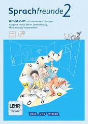 Sprachfreunde - Sprechen - Schreiben - Spielen - Ausgabe Nord (Berlin, Brandenburg, Mecklenburg-Vorpommern) - Neubearbeitung 2015 - 2. Schuljahr