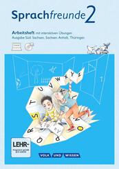 Sprachfreunde - Sprechen - Schreiben - Spielen - Ausgabe S&uuml;d (Sachsen, Sachsen-Anhalt, Th&uuml;ringen) - Neubearbeitung 2015 - 2. Schuljahr