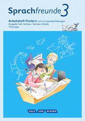 Sprachfreunde - Sprechen - Schreiben - Spielen - Ausgabe S&uuml;d (Sachsen, Sachsen-Anhalt, Th&uuml;ringen) - Neubearbeitung 2015 - 3. Schuljahr