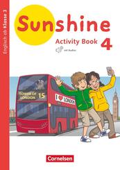 Sunshine - Englisch ab Klasse 3 - Allgemeine Ausgabe 2020 - 4. Schuljahr Activity Book - Mit Audio-CD