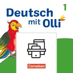 Deutsch mit Olli - Erstlesen - Ausgabe 2021 - 1. Schuljahr Arbeitsheft Start und Leicht / Basis in Grundschrift - Im Paket, mit BOOKii-Funktion