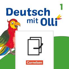 Deutsch mit Olli - Erstlesen - Ausgabe 2021 - 1. Schuljahr Arbeitsheft Start und Basis / Plus in Grundschrift - Im Paket, mit BOOKii-Funktion