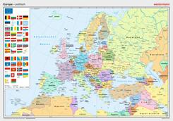 Westermann Europa, politisch, Posterkarte