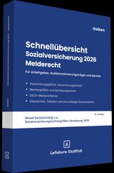 Schnell&uuml;bersicht Sozialversicherung 2026 Melderecht