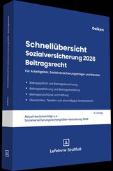 Schnell&uuml;bersicht Sozialversicherung 2026 Beitragsrecht