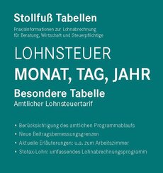 Tabelle, Lohnsteuer 2026 Monat, Tag, Jahr