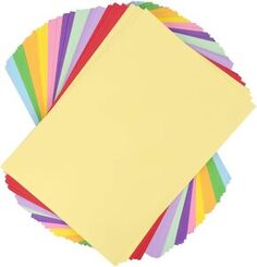 Bastelpapier / Tonpapier-Set - DIN A4 110 g/m², farbig (100 Blatt)