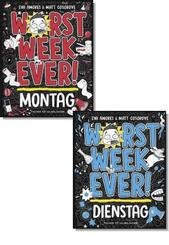 Kinderbuch-Paket: Comic-Roman Worst Week Ever - Montag & Dienstag (Band 1 & 2)