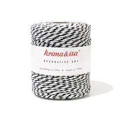 krima & isa Garnrolle Schwarz