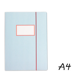 krima & isa Sammelmappe - Gestreift Blau A4