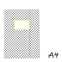 Sparpaket: krima & isa Sammelmappe DIN A4 - P&uuml;nktchen Schwarz (5 St&uuml;ck)