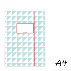 Sparpaket: krima & isa Sammelmappe DIN A4 - Dreiecke T&uuml;rkis (5 St&uuml;ck)