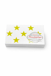 krima & isa Streichh&ouml;lzer Gro&szlig; - Sterne Gelbgr&uuml;n