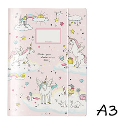 Sparpaket: krima & isa Sammelmappe DIN A3 - Einhorn (5 St&uuml;ck)