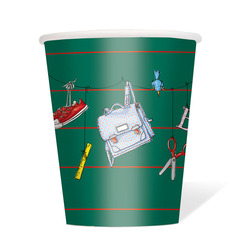Sparpaket: krima & isa Pappbecher Schulkind (8 Sets, insgesamt 96 Becher)