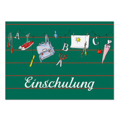krima & isa Postkarte Einschulung