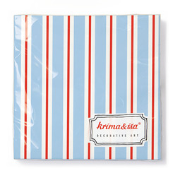 Sparpaket: Servietten - krima & isa Lollipop Blau (15 P&auml;ckchen)