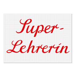 krima & isa Postkarte Super-Lehrerin
