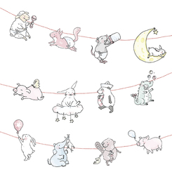 krima & isa Girlande - Babytiere